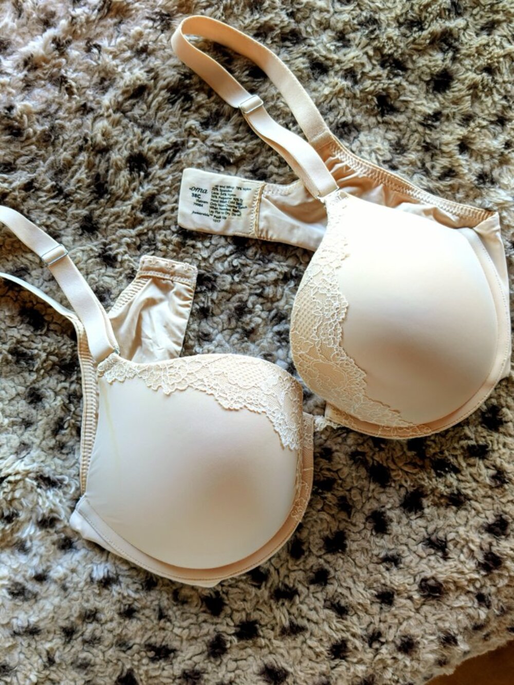 SOMA Memorable Push-Up Lace Trim Bra - Convertable Straps - Size 38C - NWOT - Picture 11 of 14